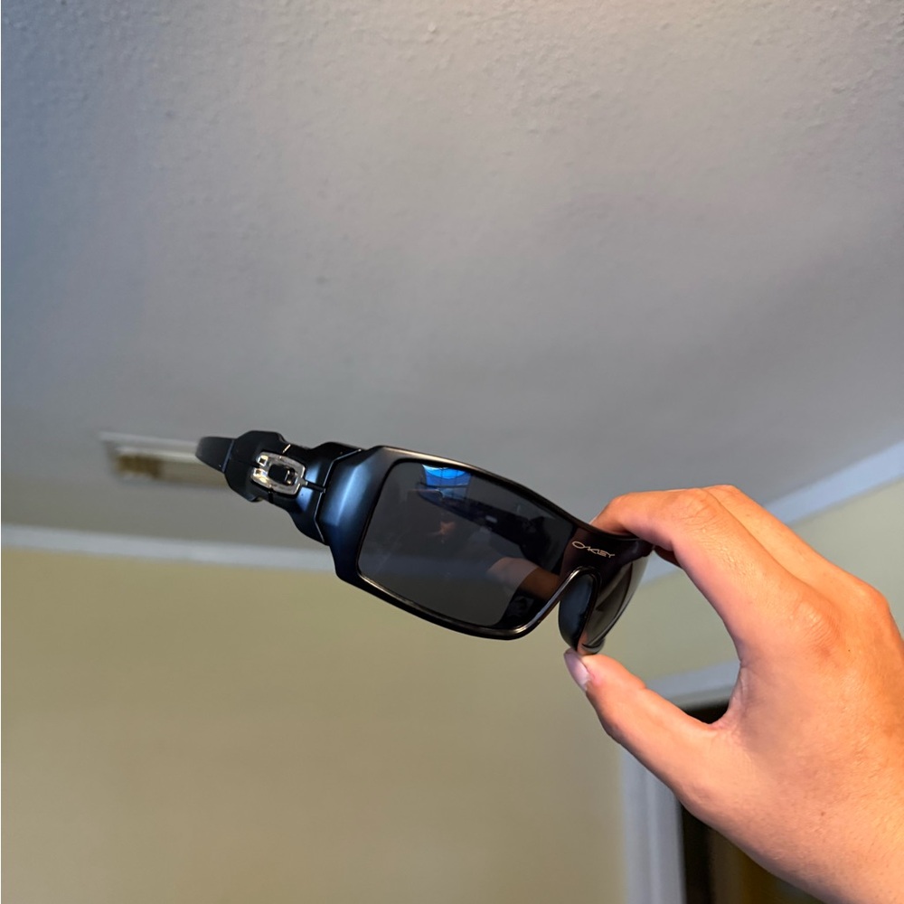 Oakley Matte Black Shield Sunglasses Oakleys